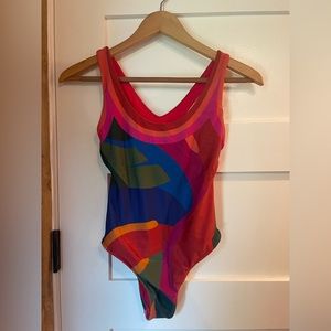 FarmRio Leaves One Piece Swimsuit